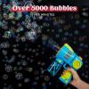 imageSloosh Kids Bubble Gun Machine with Refill Solution 2 in 1 Automatic Bubble Maker Guns for Toddlers 13 Kids 48 Outdoor Toy Adults Summer Party Easter Gift
