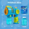imageSloosh Kids Bubble Gun Machine with Refill Solution 2 in 1 Automatic Bubble Maker Guns for Toddlers 13 Kids 48 Outdoor Toy Adults Summer Party Easter Gift