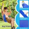imageTURFEE 2 Pack Green Swing Seats Heavy Duty with 66quot Chain Swing Set Accessories Replacement with Snap Hooks for Kids Outdoor Play Playground Trees PlaygroundGreenBlue