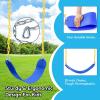 imageTURFEE 2 Pack Green Swing Seats Heavy Duty with 66quot Chain Swing Set Accessories Replacement with Snap Hooks for Kids Outdoor Play Playground Trees PlaygroundGreenBlue