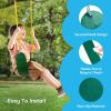 imageTURFEE 3 Pack Green Swing Seats Heavy Duty with 66quot Chain Swing Set Accessories Replacement with Snap Hooks for Kids Outdoor Play Playground Trees Backyard Limit 300lbSwing set1 Gym rings
