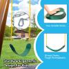 imageTURFEE 3 Pack Green Swing Seats Heavy Duty with 66quot Chain Swing Set Accessories Replacement with Snap Hooks for Kids Outdoor Play Playground Trees Backyard Limit 300lbSwing set
