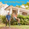 imageTURFEE 3 Pack Green Swing Seats Heavy Duty with 66quot Chain Swing Set Accessories Replacement with Snap Hooks for Kids Outdoor Play Playground Trees Backyard Limit 300lbSwing set