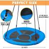 imageTURFEE 40quot Saucer Tree Swing Set  900Lb Weight Capacity 900D Oxford Waterproof with Hanging Straps Swings for Kids Playground Outdoor Activity Backyard Daily Exercise FunBlueBlue