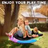 imageTURFEE 40quot Saucer Tree Swing Set  900Lb Weight Capacity 900D Oxford Waterproof with Hanging Straps Swings for Kids Playground Outdoor Activity Backyard Daily Exercise FunBlueRainbow
