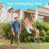 imageTURFEE Heavy Duty Swing Seat Green Color with 66 Chain Swing Set Accessories Replacement with Snap Hooks for Kids Outdoor Play PlaygroundBlue 2