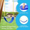 imageTURFEE Heavy Duty Swing Seat Green Color with 66 Chain Swing Set Accessories Replacement with Snap Hooks for Kids Outdoor Play PlaygroundBlue