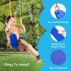 imageTURFEE Heavy Duty Swing Seat Green Color with 66 Chain Swing Set Accessories Replacement with Snap Hooks for Kids Outdoor Play PlaygroundBlue