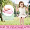 imageTURFEE Heavy Duty Swing Seat Green Color with 66 Chain Swing Set Accessories Replacement with Snap Hooks for Kids Outdoor Play PlaygroundCandy Pink