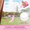 imageTURFEE Heavy Duty Swing Seat Green Color with 66 Chain Swing Set Accessories Replacement with Snap Hooks for Kids Outdoor Play PlaygroundCandy Pink