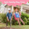 imageTURFEE Heavy Duty Swing Seat Green Color with 66 Chain Swing Set Accessories Replacement with Snap Hooks for Kids Outdoor Play PlaygroundPink