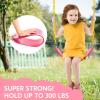 imageTURFEE Heavy Duty Swing Seat Green Color with 66 Chain Swing Set Accessories Replacement with Snap Hooks for Kids Outdoor Play PlaygroundPink