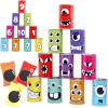 imageJOYIN 13 Pcs Carnival Party Bean Bag Toss Game Sturdy Knockdown Can Birthday Easter Party Family Best Outdoor and Indoor Games Easter Egg Hunt for Classroom Gifts Number StyleMonster