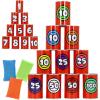 imageJOYIN 13 Pcs Carnival Party Bean Bag Toss Game Sturdy Knockdown Can Birthday Easter Party Family Best Outdoor and Indoor Games Easter Egg Hunt for Classroom Gifts Number StyleNumber