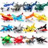imageJOYIN 16 Pcs Pull Back Airplane Toys Boys Plane Playset Aircraft Incl Helicopter Fighter Bomber Biplane Model Gifts for Toddler Kids 3 Years Old Kids Presents Treasure Box Toys for Classroom