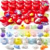 imageJOYIN 28 Packs Gift Cards with 28 Mochi Squishy Toys and Filled Hearts for Kids Classroom Exchange Kawaii Stress Relief Toys School Gifts Exchange School Games Prizes