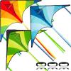 imageJOYIN 3 Packs Large Delta Kite Green Blue and Rainbow Easy to Fly for Kids with 2625 ft String Large Delta Beach Kite for Outdoor Games and Activities