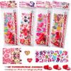 imageJOYIN 36pcs Valentine Stationery Kids Gift Set Classroom Exchange Party Favor for Holiday Reward Prizes  Includes Pencils Erasers Stamper Stickers