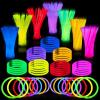 imageJOYIN 800 Pcs 8quot Glowsticks Halloween Supplies Pack Bracelets Necklaces Glow in the Dark Party Favors Easter Christmas Football Party Supplies