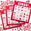 imageJOYIN Valentines Day Bingo Game Cards 5x5  28 Players for Kids Party Gift School Classroom Love Supplies Family Entertainment Activities