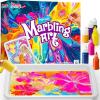 imageKlever Kits Marbling Paint for Kids Metallic Gold Water Marble Paint Art Arts and Crafts for Girls ampamp Boys 612 Years Old Craft Kits Birthday Gifts Ideas Activities Toys