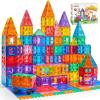 imageSYNCFUN 66PCS Magnetic Building Tiles Toys for Toddler 2D ampamp 3D Magnet Tiles Durable and Creative STEM Building Toys for Kids Aged 35 48 Educational Gift110PCS