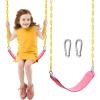 imageTURFEE Heavy Duty Swing Seat Green Color with 66 Chain Swing Set Accessories Replacement with Snap Hooks for Kids Outdoor Play PlaygroundPink