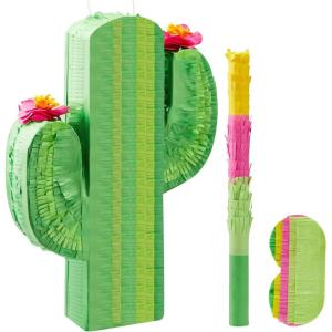 imageDinosaur Pinata with Plastic Bat and Paper Blindfold155H X 105W X 3D Cinco De Mayo Party Dinosaur Animal Theme Parties Decorations Indoor or Outdoor fiestaCactus
