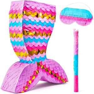 imageDinosaur Pinata with Plastic Bat and Paper Blindfold155H X 105W X 3D Cinco De Mayo Party Dinosaur Animal Theme Parties Decorations Indoor or Outdoor fiestaMermaid