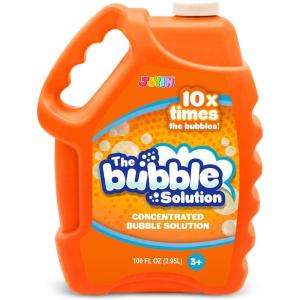imageJOYIN 100 Oz Concentrated Bubble Solution up to 8 Gallon for Large Party in Summer Celebrations Party Favor Bubble Summer Toy Classroom Prizes Easter OrangeOrange