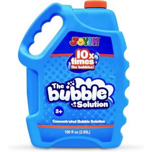 imageJOYIN 100 Oz Concentrated Bubble Solution up to 8 Gallon for Large Party in Summer Celebrations Party Favor Bubble Summer Toy Classroom Prizes Easter OrangeBlue