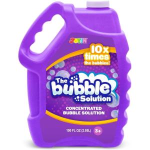 imageJOYIN 100 Oz Concentrated Bubble Solution up to 8 Gallon for Large Party in Summer Celebrations Party Favor Bubble Summer Toy Classroom Prizes Easter OrangePurple