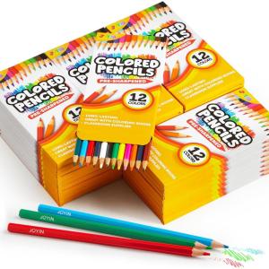 imageJOYIN 432 Count Colored Pencils Bulk Colored Pencils for Kids 3 12 Colors 36 Packs Presharpened Coloring Art Supplies School Supplies