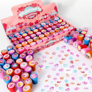 imageJOYIN 50 Pcs Valentines Day Arts and Crafts Stamper for Kids Stamps for Valentines Day Classroom Exchanging Gifts Novelty Party Favor Classroom Holiday Reward Prizes