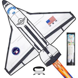 imageJOYIN Spaceship Kite Easy to Fly for Kids and Adults with 2625 ft String Large Beach Kite for Outdoor Games and Activities