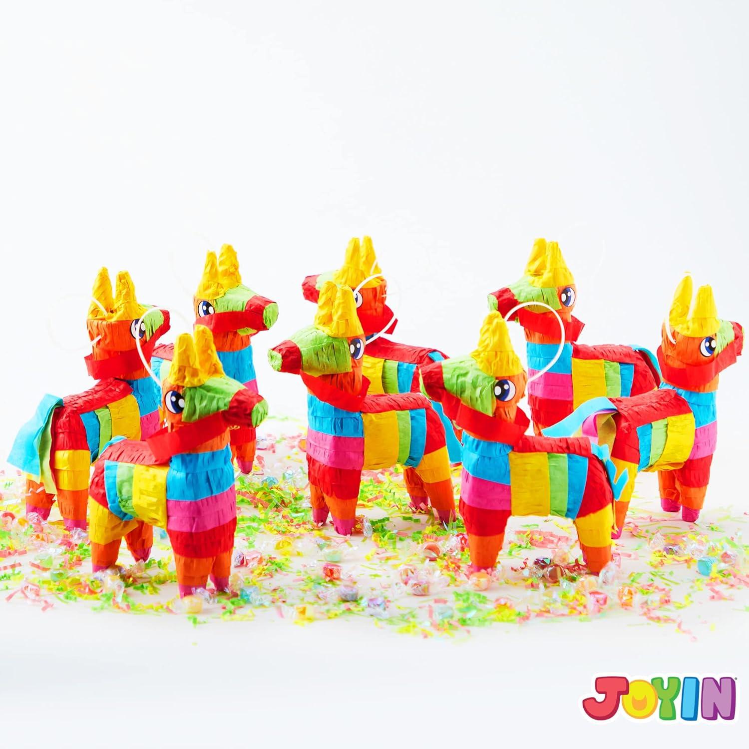 imageCinco De Mayo 8 pcs Mini Donkey Pinatas 57quotx75quot Rainbow Color for Fun Fiesta Taco Party Supplies Luau Event Photo Props Mexican Theme Decoration Carnivals Festivals Taco Tuesday Event