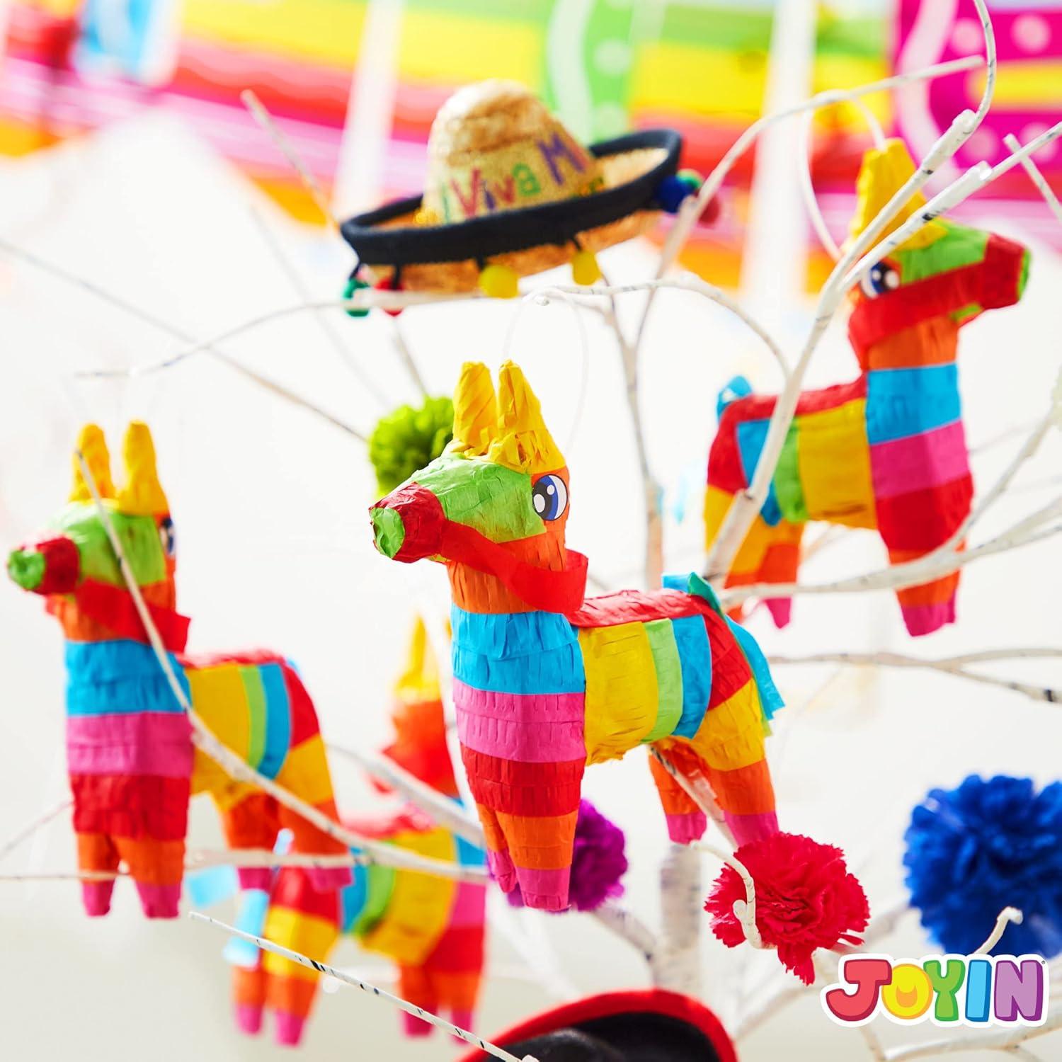 imageCinco De Mayo 8 pcs Mini Donkey Pinatas 57quotx75quot Rainbow Color for Fun Fiesta Taco Party Supplies Luau Event Photo Props Mexican Theme Decoration Carnivals Festivals Taco Tuesday Event