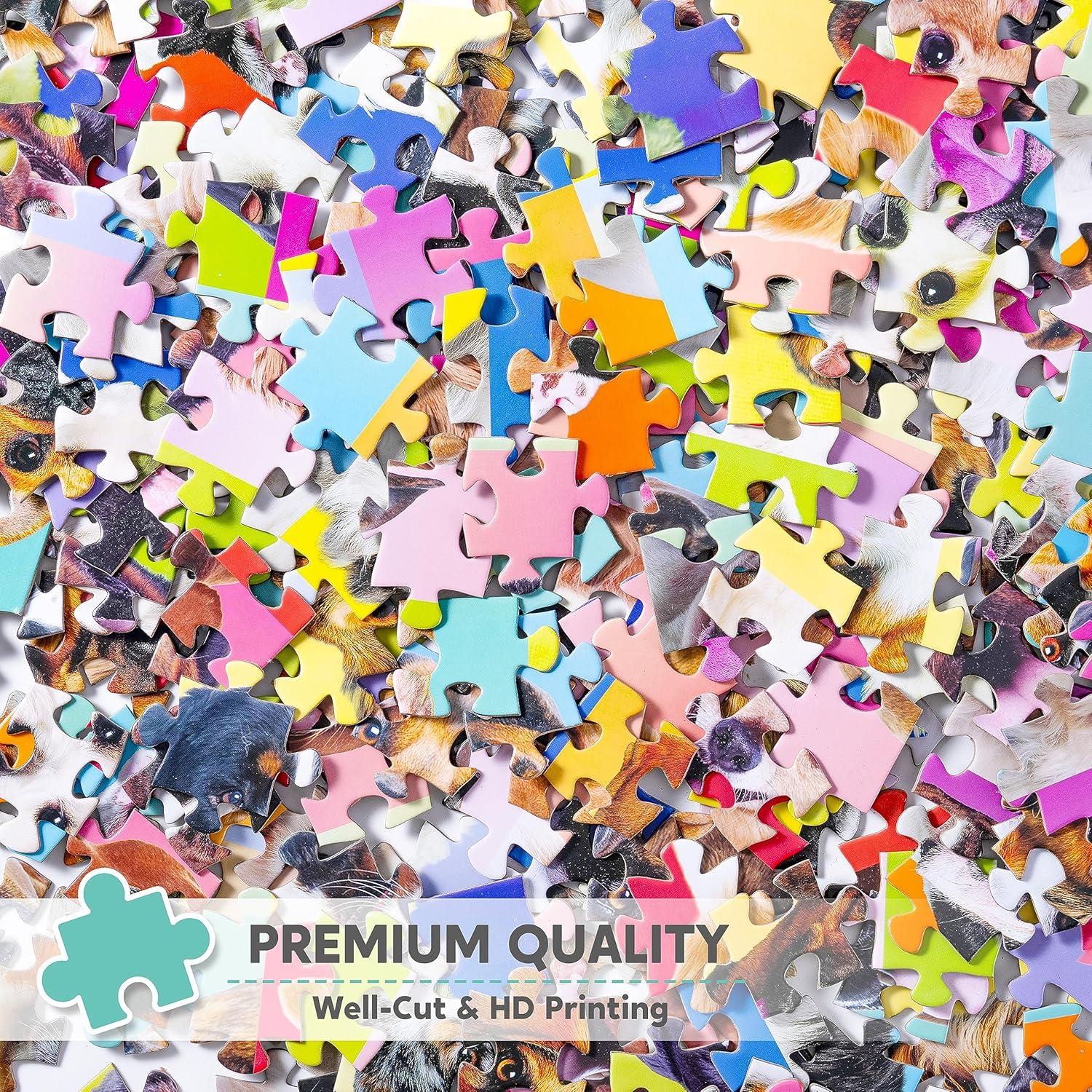 imageJOYIN 300 pcs Multicolor Dogs Puzzles Jigsaw Puzzle for Kids and Adults276quot x 197quot Puppy Theme Puzzles for Teens Collection Gift Home Art Decor