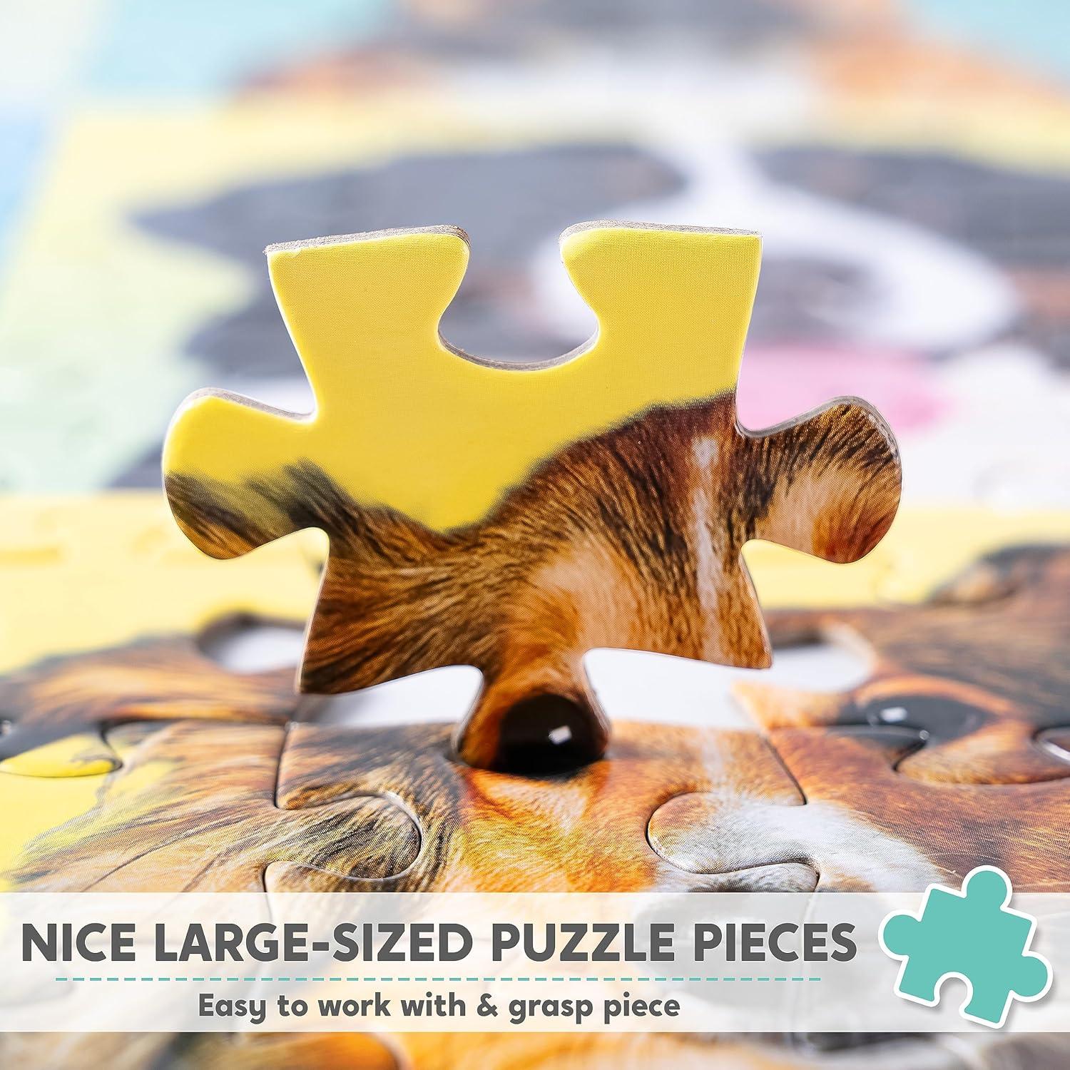imageJOYIN 300 pcs Multicolor Dogs Puzzles Jigsaw Puzzle for Kids and Adults276quot x 197quot Puppy Theme Puzzles for Teens Collection Gift Home Art Decor
