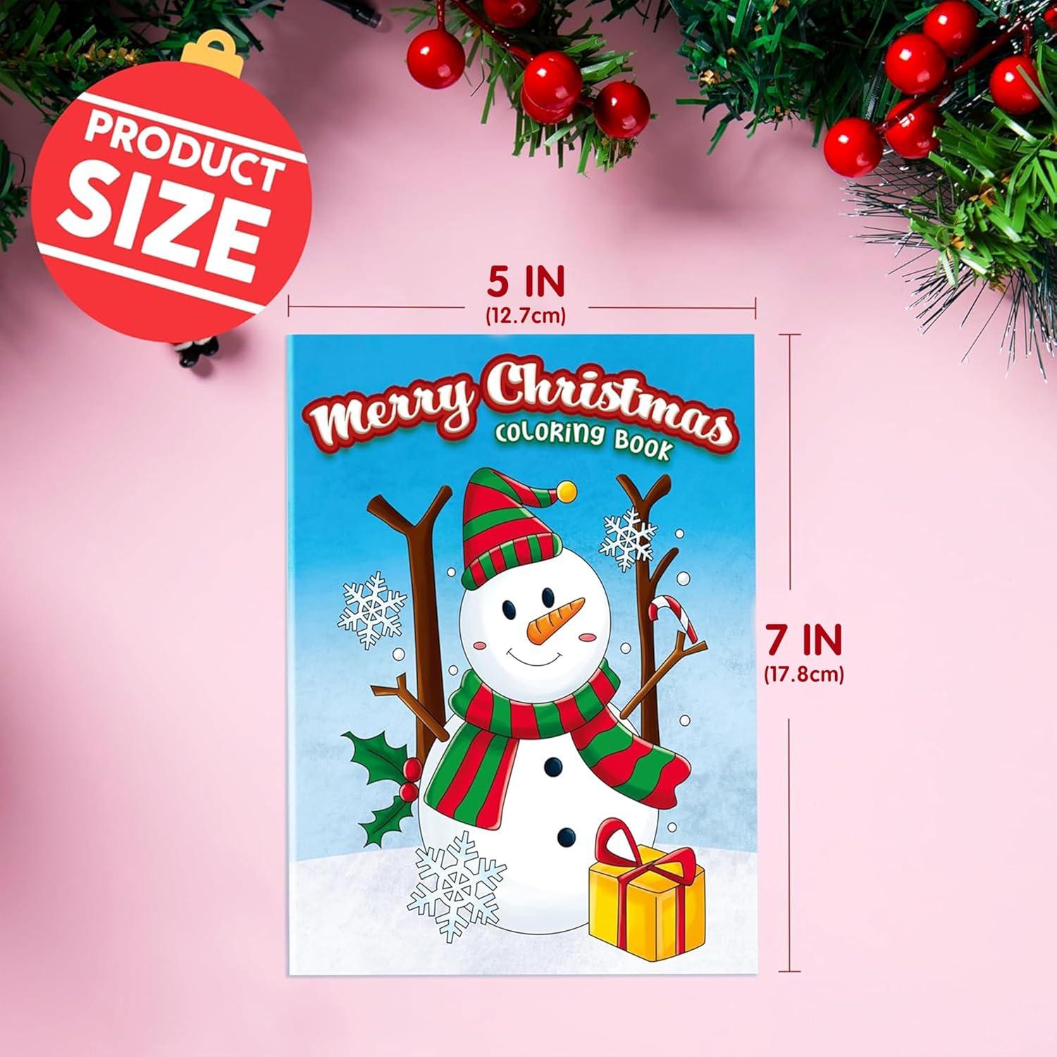 imageJOYIN 36 Pcs Christmas Coloring Books Bulk for Kids Mini Coloring Booklets in 9 Covers with 10 Characters for Christmas Party Favor Supplies Stockings Gifts Goodie Bags Stuffer Filler