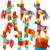 imageCinco De Mayo 8 pcs Mini Donkey Pinatas 57quotx75quot Rainbow Color for Fun Fiesta Taco Party Supplies Luau Event Photo Props Mexican Theme Decoration Carnivals Festivals Taco Tuesday Event