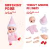 imageJOYIN 1 Pack Christmas Purple Tiny Elf Soft Plush Toy for Adults Kids Accessories Party Favors Xmas Party Supplies Christmas Decor Xmas GiftPink