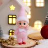 imageJOYIN 1 Pack Christmas Purple Tiny Elf Soft Plush Toy for Adults Kids Accessories Party Favors Xmas Party Supplies Christmas Decor Xmas GiftPink