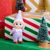 imageJOYIN 1 Pack Christmas Purple Tiny Elf Soft Plush Toy for Adults Kids Accessories Party Favors Xmas Party Supplies Christmas Decor Xmas GiftPurple