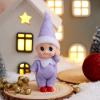 imageJOYIN 1 Pack Christmas Purple Tiny Elf Soft Plush Toy for Adults Kids Accessories Party Favors Xmas Party Supplies Christmas Decor Xmas GiftPurple