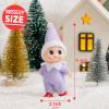 imageJOYIN 1 Pack Christmas Purple Tiny Elf Soft Plush Toy for Adults Kids Accessories Party Favors Xmas Party Supplies Christmas Decor Xmas GiftPurple