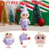 imageJOYIN 1 Pack Christmas Purple Tiny Elf Soft Plush Toy for Adults Kids Accessories Party Favors Xmas Party Supplies Christmas Decor Xmas GiftPurple