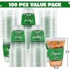 imageJOYIN 100 Pcs 16oz Graduation Party Plastic Cups Maroon Grad PET Cup Tableware Bulk for Class of 2025 Graduates Disposable Cups for 2025 High School College Graduation School Grad Party SuppliesGreen