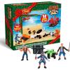 imageJOYIN 12 Days Advent Calendar 2024 with Pirate Action Figures Playset Toy with Boat Treasure Chest Cannons Shark Pirate Ship 12 Days Countdown Advent Calendar for Kids Boys