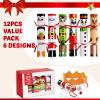 imageJOYIN 12 Pack Christmas Party Favor NonSnap Party Table Favors with Christmas Characters Holiday Party Favor Supplies for Kids and Adults Christmas Parties Dinners and Holidays